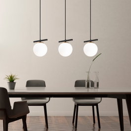 Opviq Lámpara de araña Üzüm - 6281 Blanco y negro